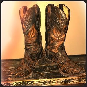 Corral Men’s Boots Teju Lizard Inlay size 9 1/2D